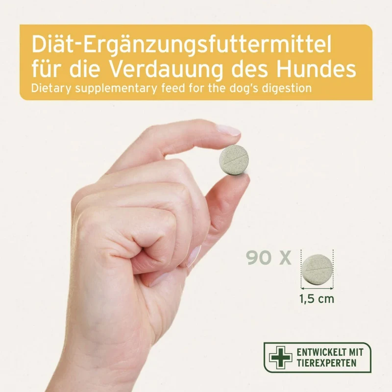 AniForte PLUS Magen & Darm Tabletten für Hunde – Natürliche Unterstützung bei Verdauungsproblemen, Durchfall & Blähungen – Expertenformel zur Stärkung der Darmflora