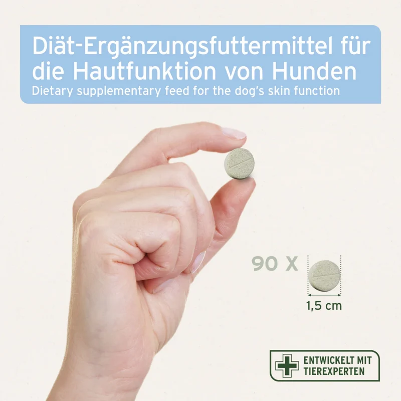 AniForte PLUS Fell & Haut Tabletten für Hunde – Natürliche Unterstützung für glänzendes Fell, gesunde Haut und weniger Juckreiz