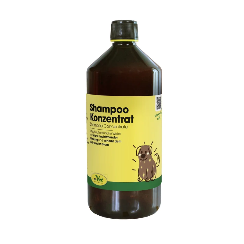 cdVet Shampoo Konzentrat für Hunde – Sanfte Fellpflege mit natürlichen Inhaltsstoffen, hochergiebig & hautschonend