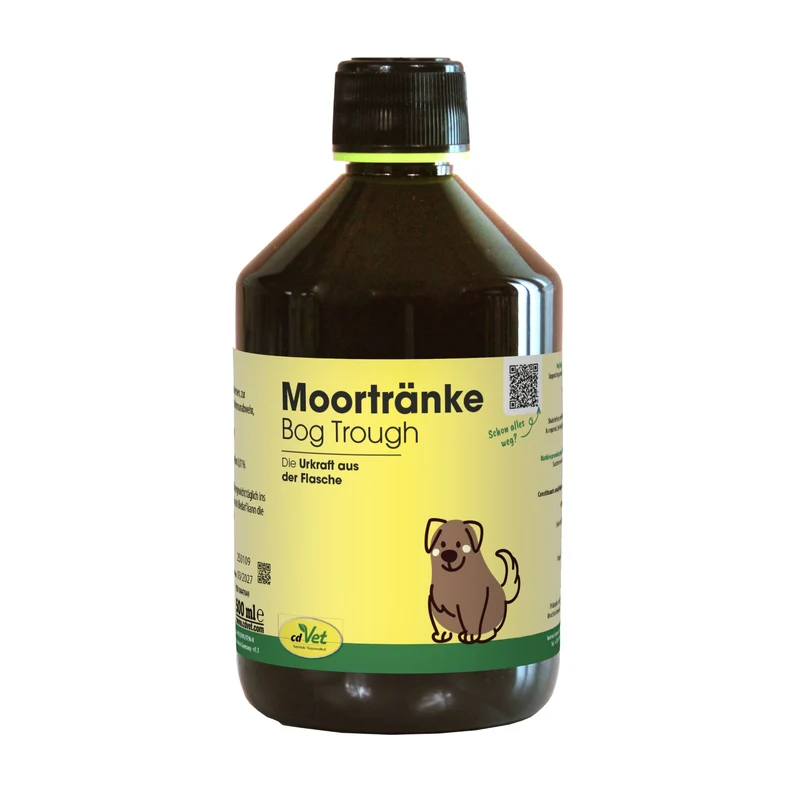 cdVet Moortränke – Natürliche Moor-Kräuter-Kur für Hunde & Katzen zur Unterstützung von Magen, Darm & Verdauung und als Fresshilfe/Appetitanreger
