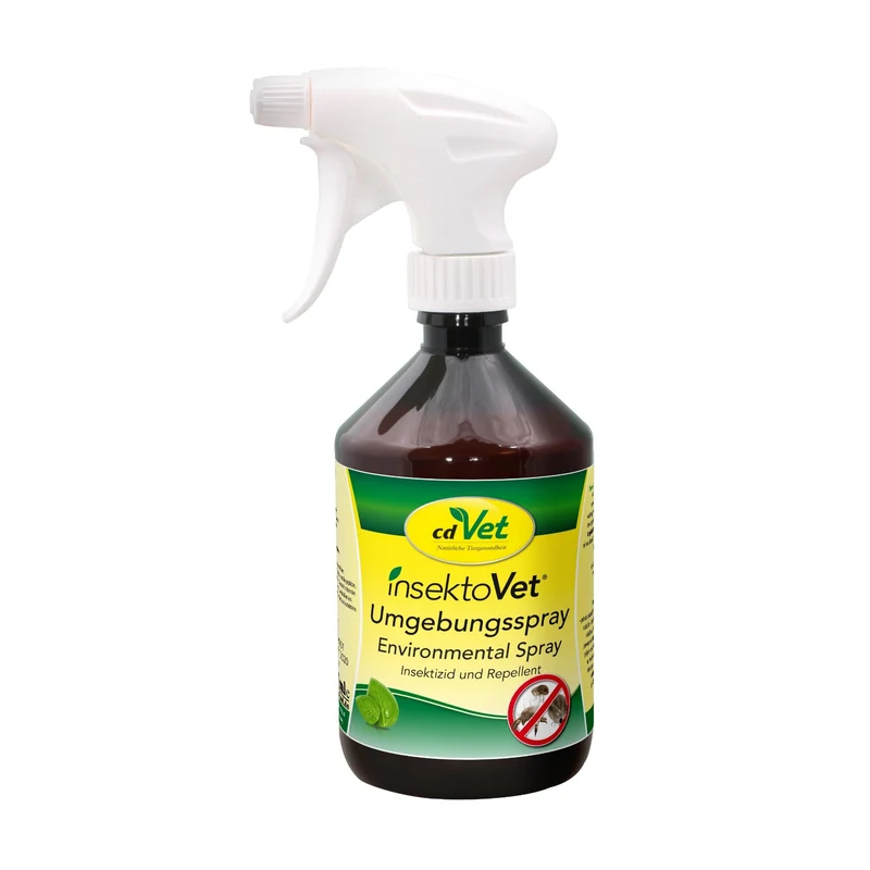 cdVet insektoVet Umgebungsspray – Natürlicher Schutz gegen Ungeziefer für Hundeschlafplätze, Körbchen & Textilien