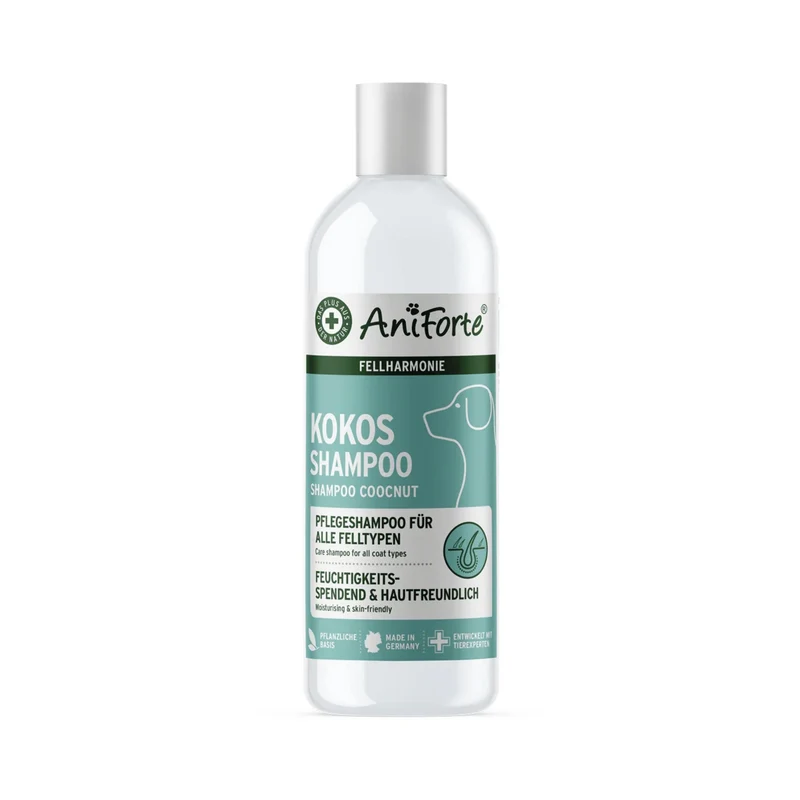 AniForte Kokos Shampoo für Hunde – Sanfte Fellpflege mit natürlicher Kokosnuss für glänzendes, gesundes Fell bei jeder Rasse