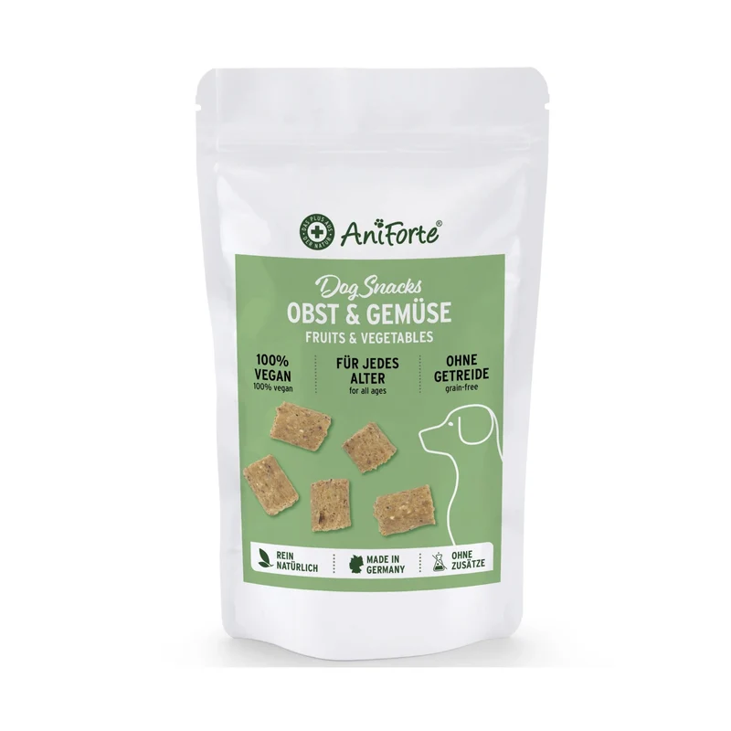 AniForte Obst & Gemüse Hundesnacks – Natürliche Trainingsbelohnung ohne Getreide & Zusätze für empfindliche Hunde