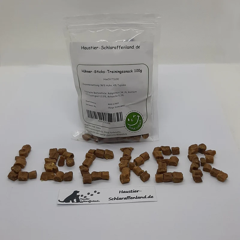 Hühner-Sticks-Trainingssnack