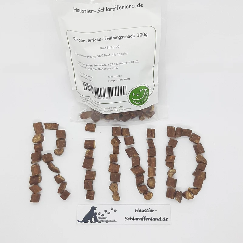 Rinder-Sticks-Trainingssnack