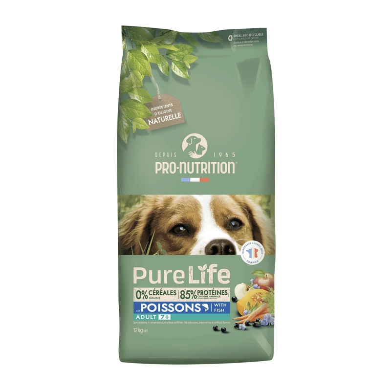 Pro-Nutrition Flatazor Pure Life Adult 7+ – Premium Hundefutter für Senioren ab 7 Jahren mit Gelenkschutz, Multiprotein & Omega-3 für vitale goldene Jahre