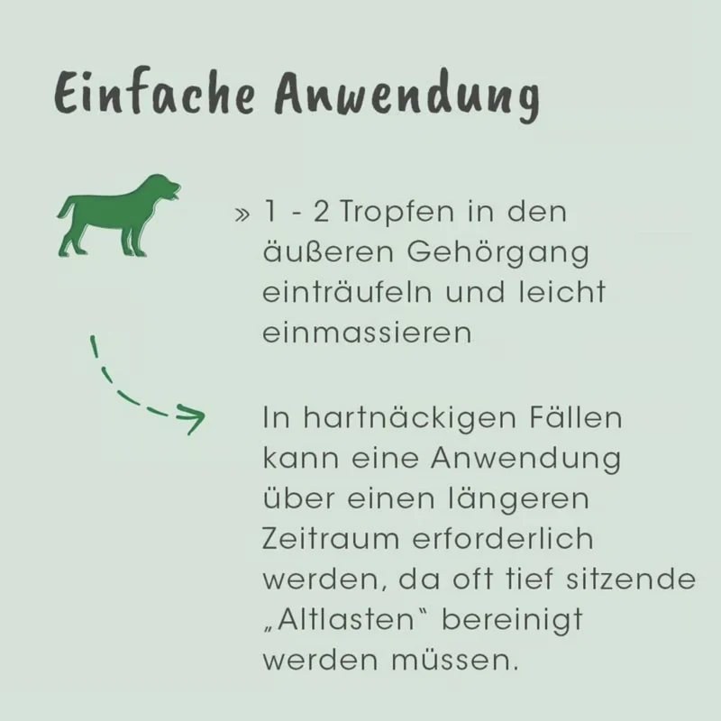 cdVet Ohrenpflege für Hunde – Natürliche Ohrenreinigung mit Teebaumöl gegen Juckreiz, Milben & Entzündungen