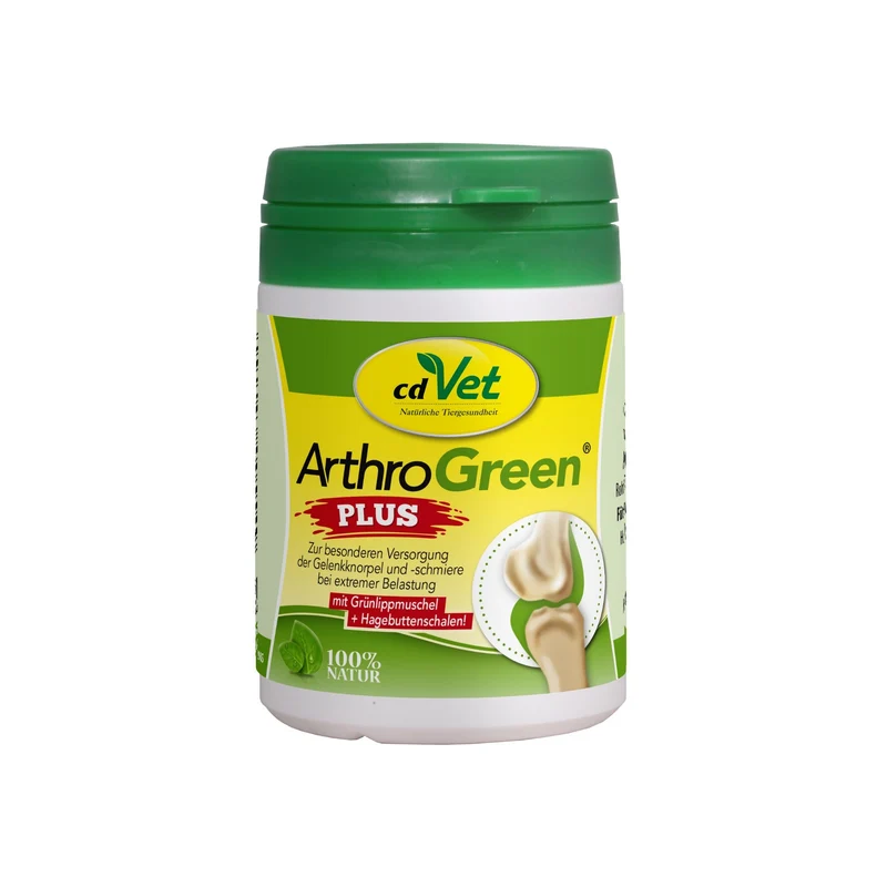 cdVet ArthroGreen Plus - Premium Gelenk-Nahrungsergänzung für Hunde mit Grünlippmuschel, Hagebutte & Weidenrinde für optimale Beweglichkeit und gesunde Gelenke