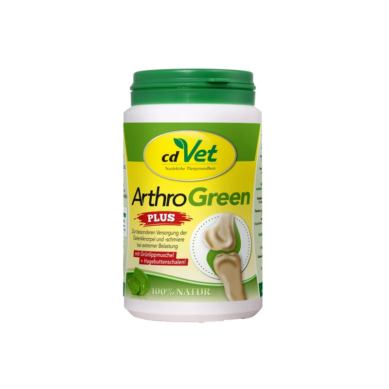 cdVet ArthroGreen Plus - Premium Gelenk-Nahrungsergänzung für Hunde mit Grünlippmuschel, Hagebutte & Weidenrinde für optimale Beweglichkeit und gesunde Gelenke
