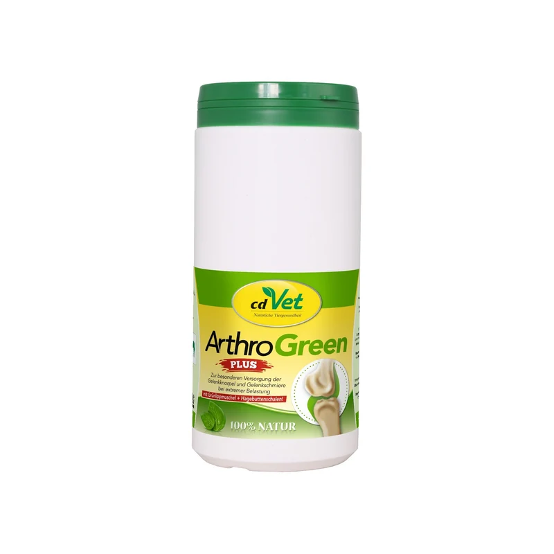cdVet ArthroGreen Plus - Premium Gelenk-Nahrungsergänzung für Hunde mit Grünlippmuschel, Hagebutte & Weidenrinde für optimale Beweglichkeit und gesunde Gelenke