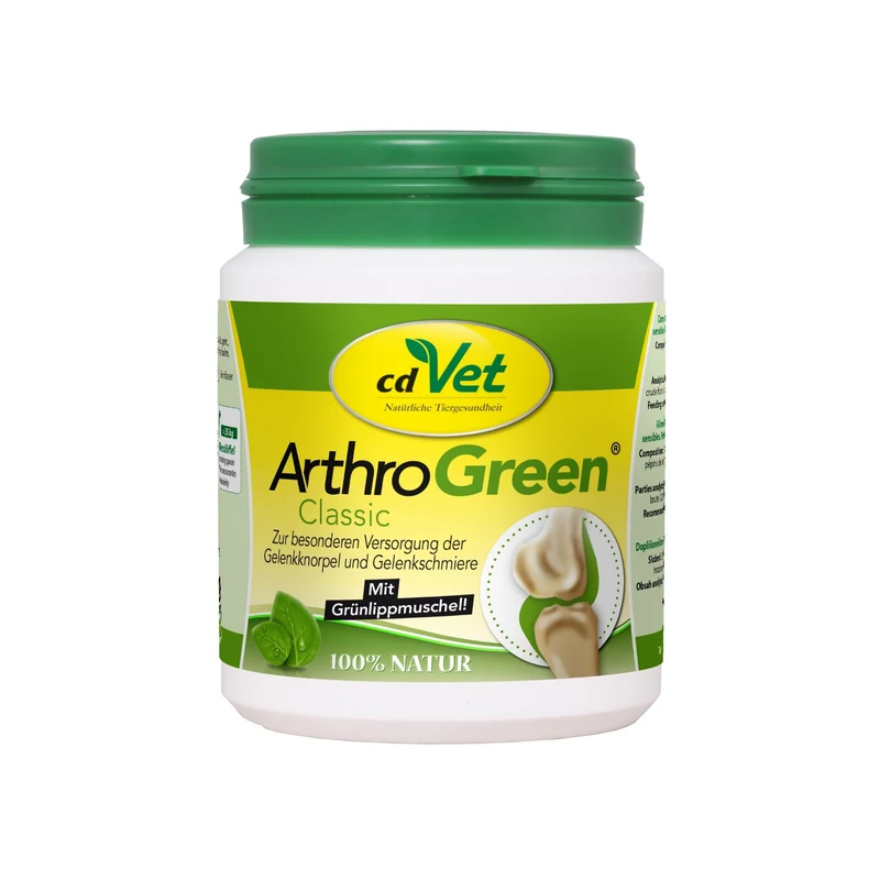 cdVet ArthroGreen Classic – Natürliche Gelenkunterstützung für aktive Hunde mit Grünlippmuschel, Vitaminen & Spurenelementen