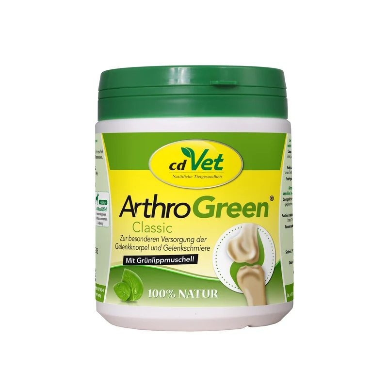 cdVet ArthroGreen Classic – Natürliche Gelenkunterstützung für aktive Hunde mit Grünlippmuschel, Vitaminen & Spurenelementen