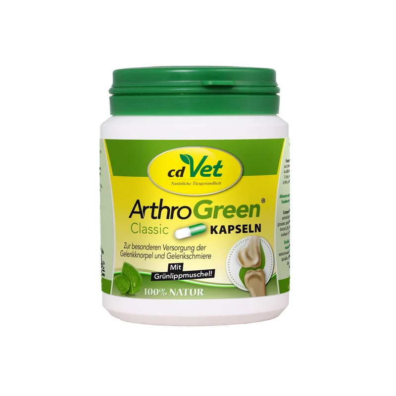 cdVet ArthroGreen Classic – Natürliche Gelenkunterstützung für aktive Hunde mit Grünlippmuschel, Vitaminen & Spurenelementen