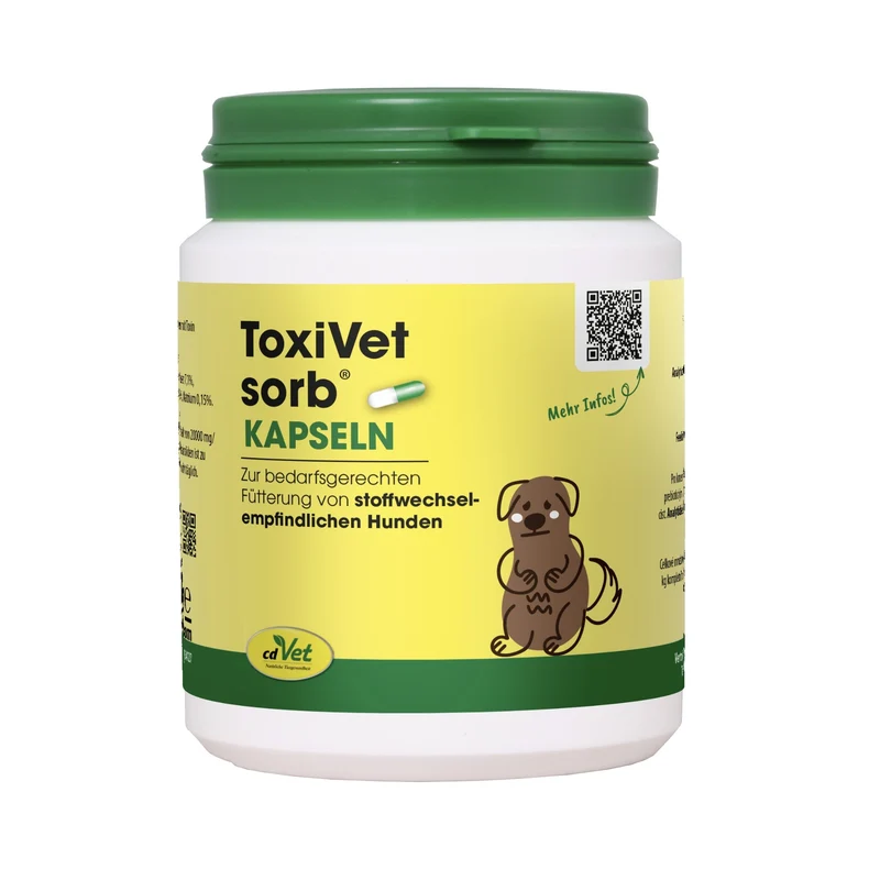cdVet ToxiVet sorb - Natürliche Hilfe bei Durchfall für Hunde & Katzen mit Präbiotika & Bentonit zur Darmstärkung und Entgiftung