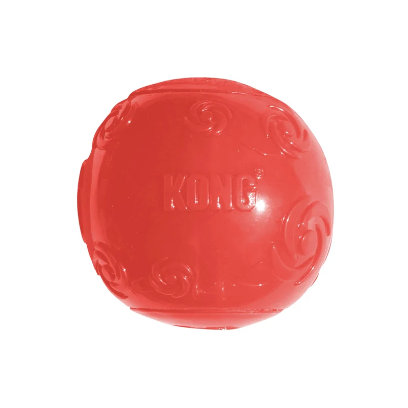 KONG Squeezz Ball – Quietschendes Hundespielzeug für aktive Hunde, robust & langlebig
