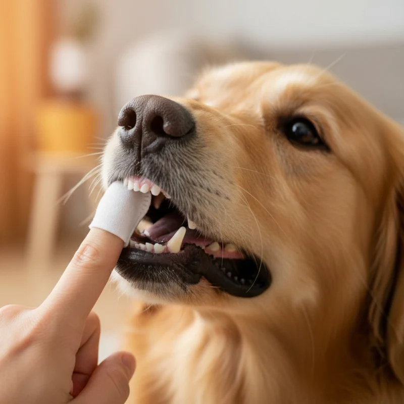 AniForte Denta Clean & Care Fingerpads – Sanfte Zahnpflege für Hunde, Zahnstein vorbeugen, Mundgeruch bekämpfen, frischer Atem