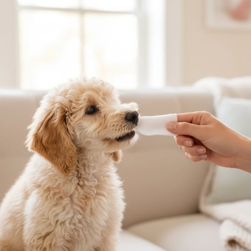 AniForte Denta Clean & Care Fingerpads – Sanfte Zahnpflege für Hunde, Zahnstein vorbeugen, Mundgeruch bekämpfen, frischer Atem