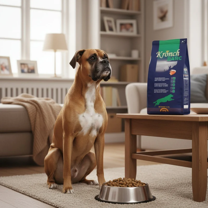 Henne Pet Food Kronch Basic - Premium Trockenfutter für Hunde mit normalem Energiebedarf