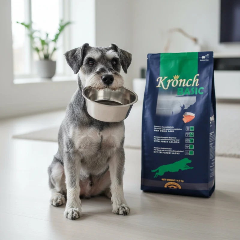 Henne Pet Food Kronch Basic - Premium Trockenfutter für Hunde mit normalem Energiebedarf