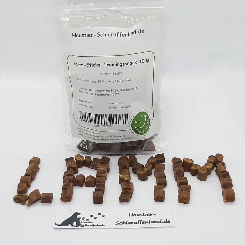 Lamm-Sticks-Trainingssnack