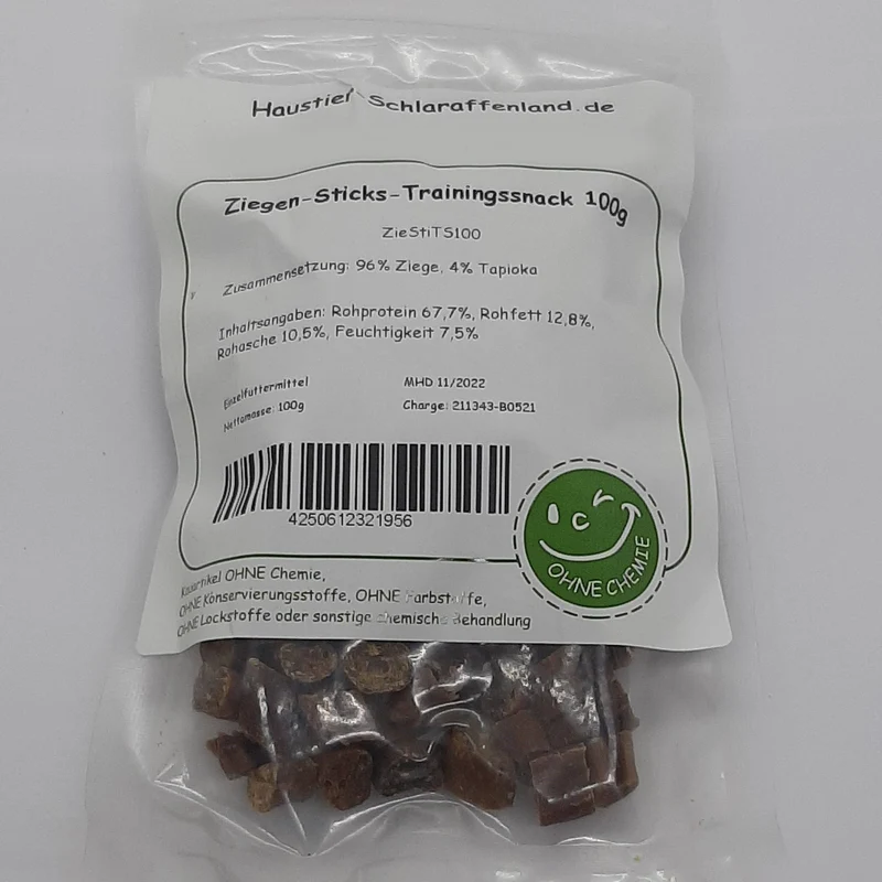 Ziegen-Sticks-Trainingssnack