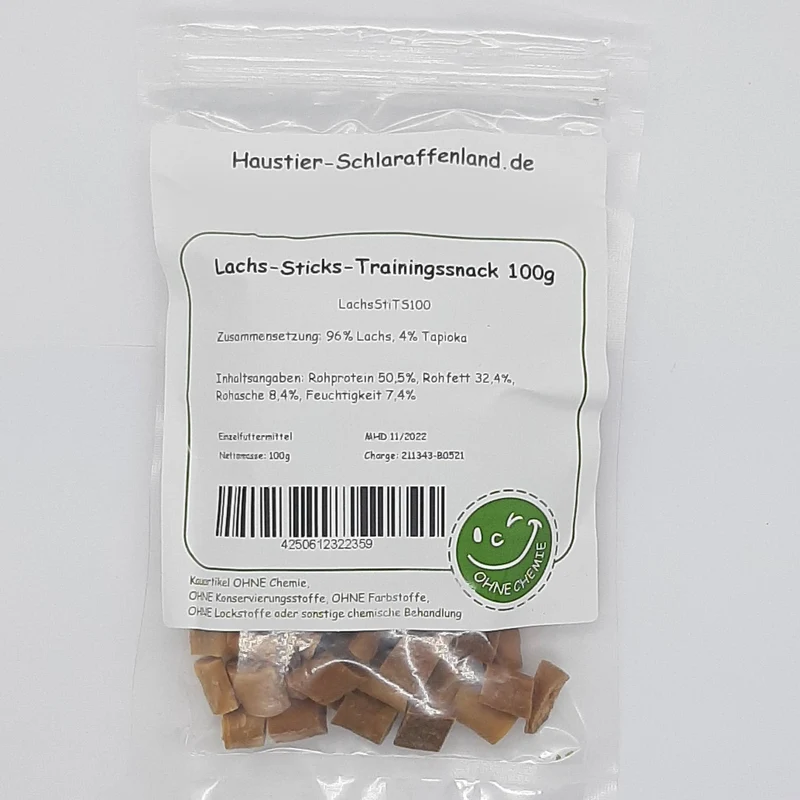 Lachs-Sticks-Trainingssnack