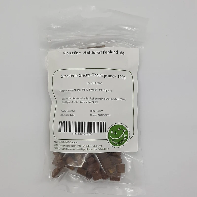 Straußen-Sticks-Trainingssnack