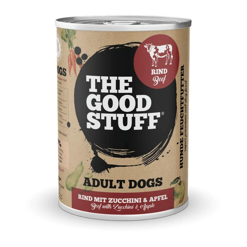 The Goodstuff Nassfutter Rind – Premium Hundefutter mit 100% natürlichen Zutaten, getreidefrei & hochverdaulich für gesundes Fell, starke Muskeln und mehr Vitalität