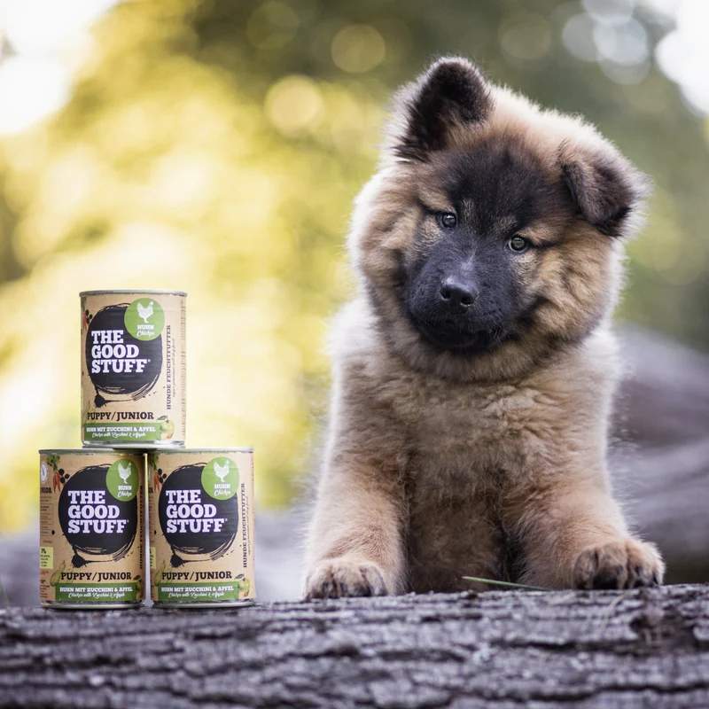 The Goodstuff Puppy/Junior Nassfutter mit Huhn – Premium Welpenfutter für optimales Wachstum, starke Knochen und gesunde Entwicklung | Getreidefrei & Natürlich