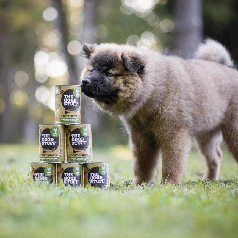 The Goodstuff Puppy/Junior Nassfutter mit Huhn – Premium Welpenfutter für optimales Wachstum, starke Knochen und gesunde Entwicklung | Getreidefrei & Natürlich