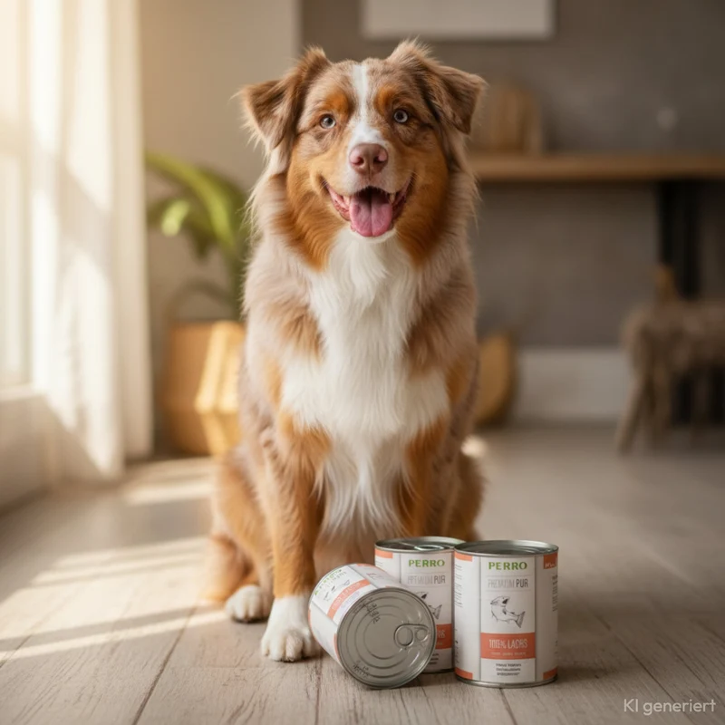 Perro Premium Pur Lachs – Zartes Monoprotein Nassfutter mit purem Lachs für Hunde mit Allergien, Unverträglichkeiten & sensiblem Magen