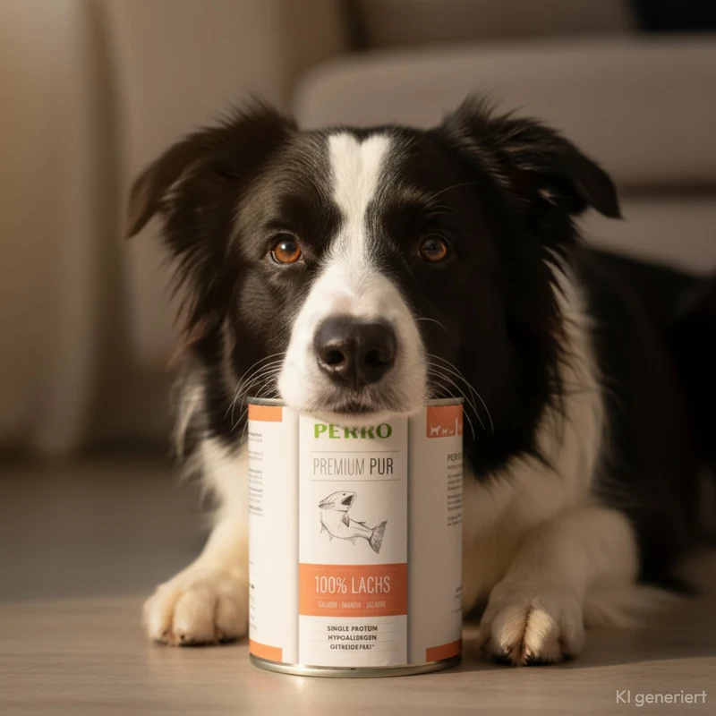Perro Premium Pur Lachs – Zartes Monoprotein Nassfutter mit purem Lachs für Hunde mit Allergien, Unverträglichkeiten & sensiblem Magen