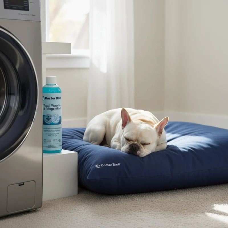 Doctor Bark Textil Wasch- und Pflegemittel – Porentief rein, geruchsfrei & schonend für Hundebetten, Autoschondecken & Heimtextilien