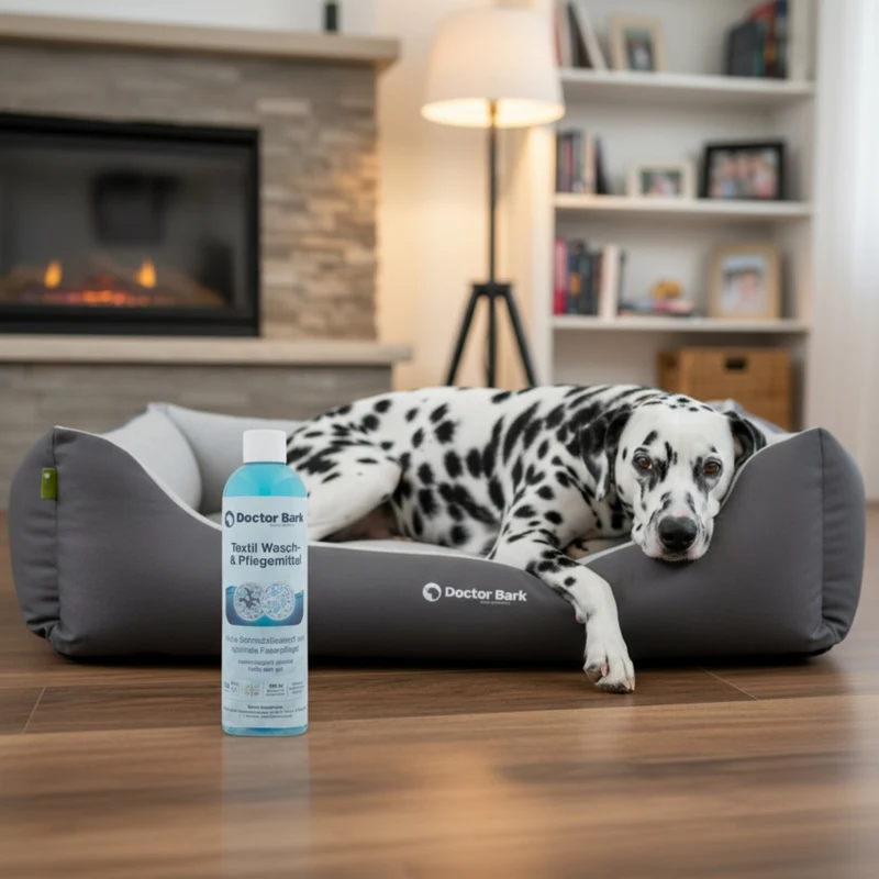 Doctor Bark Textil Wasch- und Pflegemittel – Porentief rein, geruchsfrei & schonend für Hundebetten, Autoschondecken & Heimtextilien