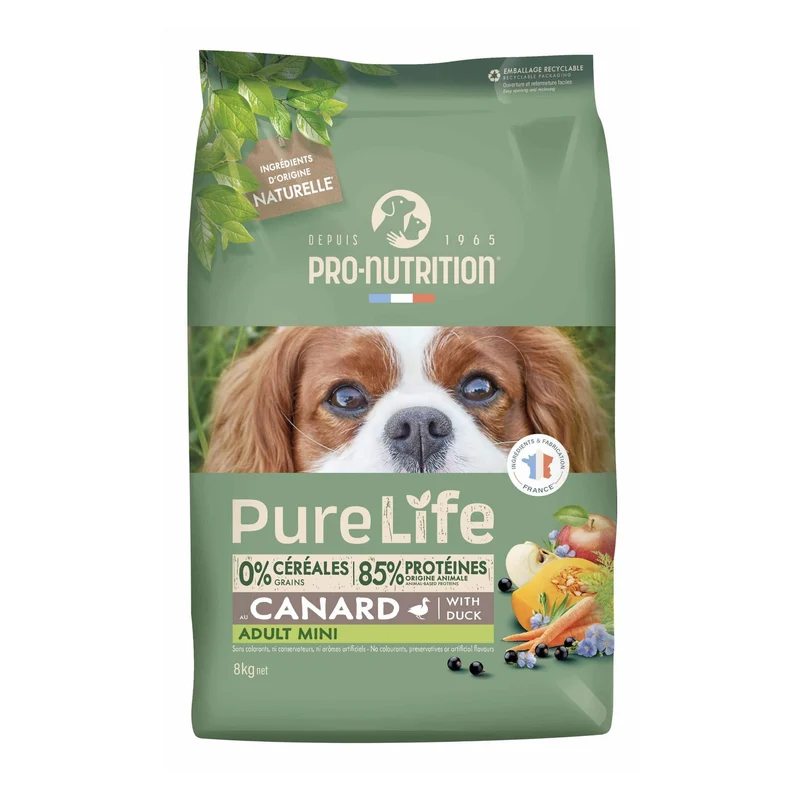 Flatazor Pro-Nutrition Pure Life Adult Mini – Premium Trockenfutter für kleine Hunde mit empfindlicher Verdauung, glutenfrei & natürlich