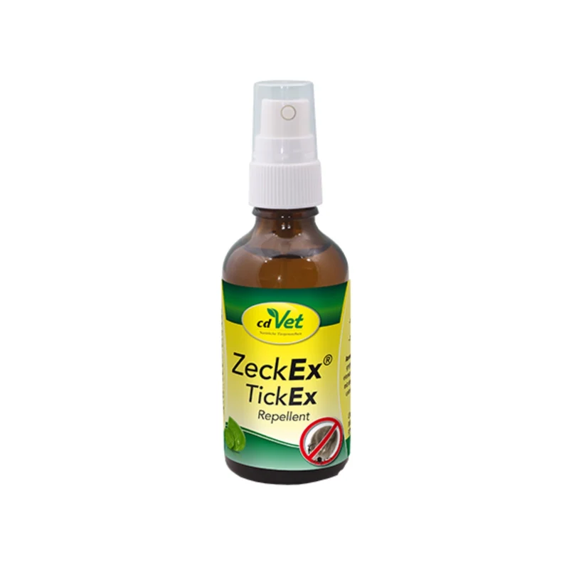 cdVet ZeckEx Spray – Premium Zeckenschutz für Hunde & Katzen | Natürliche Sofortwirkung gegen Zecken & Milben