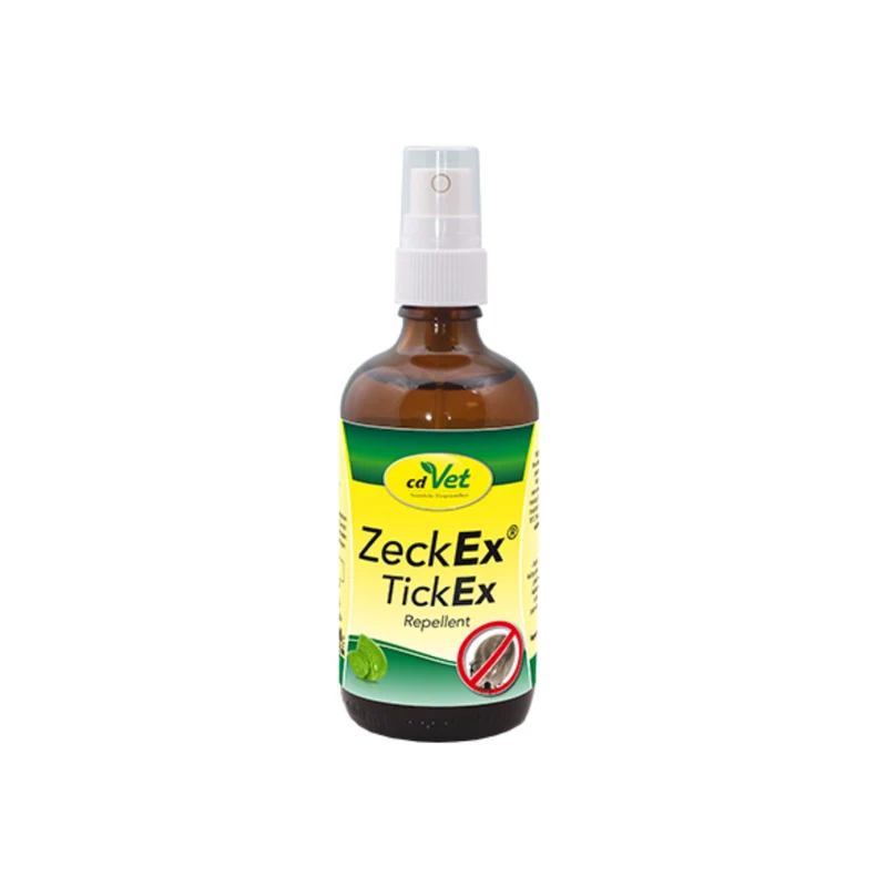 cdVet ZeckEx Spray – Premium Zeckenschutz für Hunde & Katzen | Natürliche Sofortwirkung gegen Zecken & Milben
