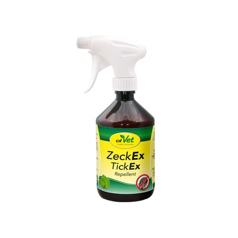 cdVet ZeckEx Spray – Premium Zeckenschutz für Hunde & Katzen | Natürliche Sofortwirkung gegen Zecken & Milben