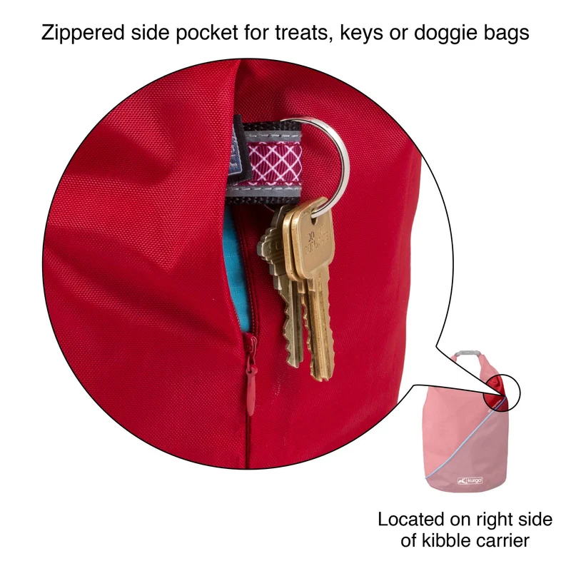 Kurgo Kibble Carrier – Auslaufsicherer Hundefutterbehälter für unterwegs | Perfekt für Reisen, Wandern & Outdoor-Abenteuer mit Hund