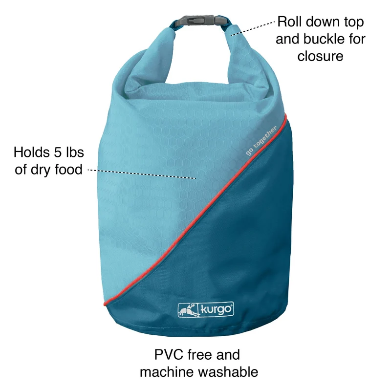 Kurgo Kibble Carrier – Auslaufsicherer Hundefutterbehälter für unterwegs | Perfekt für Reisen, Wandern & Outdoor-Abenteuer mit Hund