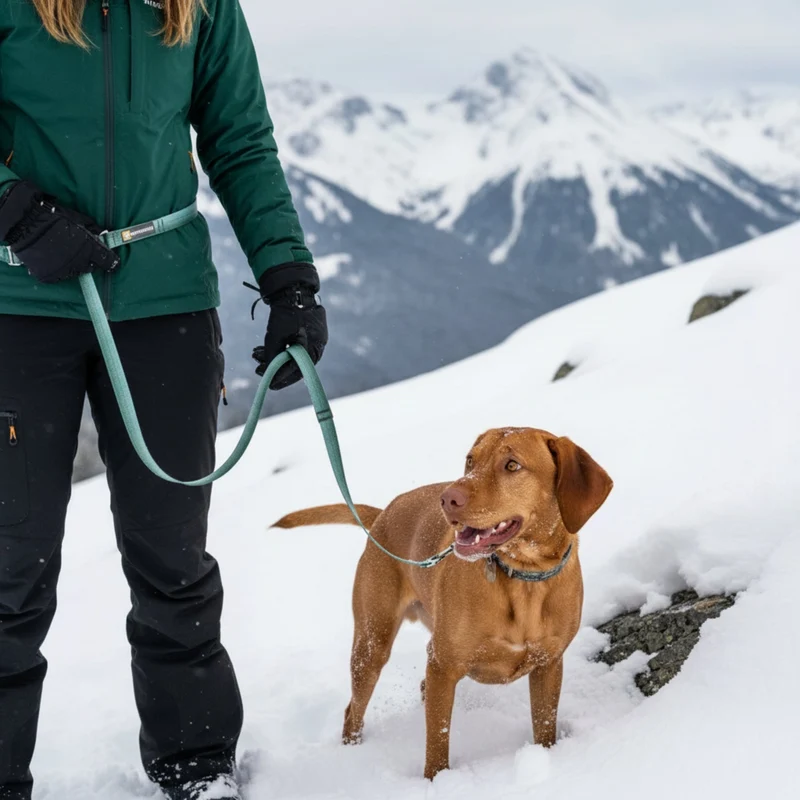 Ruffwear Switchbak Leash Hundeleine – Rutschfester Griff für perfekte Kontrolle bei Nässe, Regen & Schnee | Schulterleine