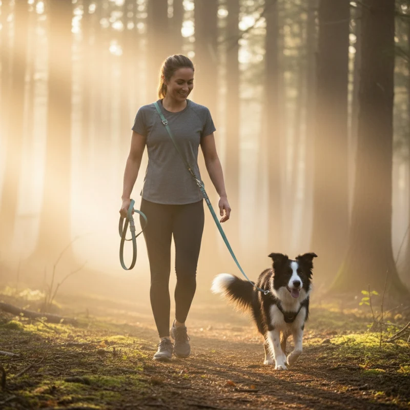 Ruffwear Switchbak Leash Hundeleine – Rutschfester Griff für perfekte Kontrolle bei Nässe, Regen & Schnee | Schulterleine
