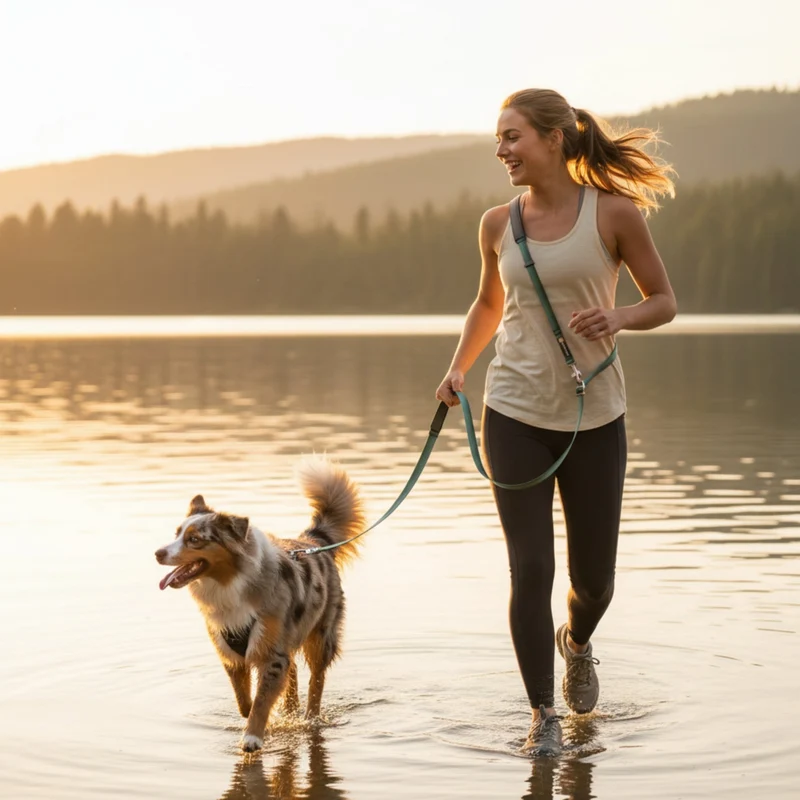 Ruffwear Switchbak Leash Hundeleine – Rutschfester Griff für perfekte Kontrolle bei Nässe, Regen & Schnee | Schulterleine