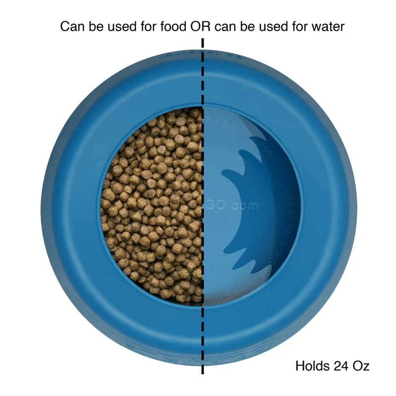 Kurgo Splash Free Wander Water Bowl – Auslaufsicherer Reise-Hundenapf für unterwegs, Auto & Outdoor