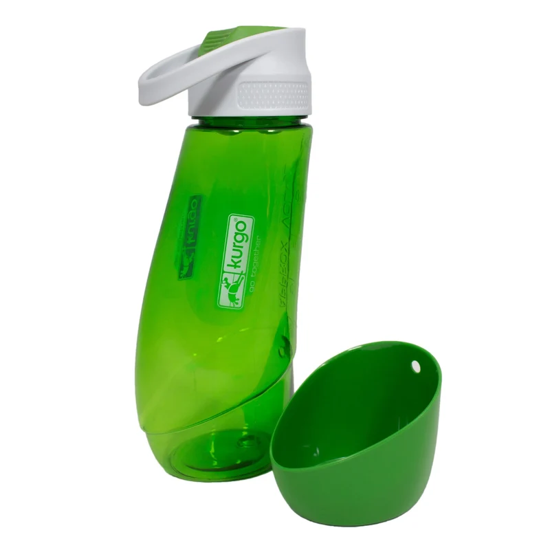 Kurgo Gourd Hundetrinkflasche mit Napf - 2-in-1 Trinkflasche für unterwegs