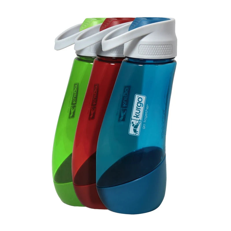 Kurgo Gourd Hundetrinkflasche mit Napf - 2-in-1 Trinkflasche für unterwegs