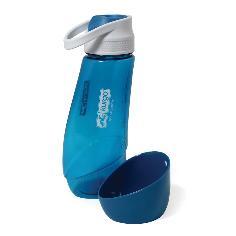 Kurgo Gourd Hundetrinkflasche mit Napf - 2-in-1 Trinkflasche für unterwegs