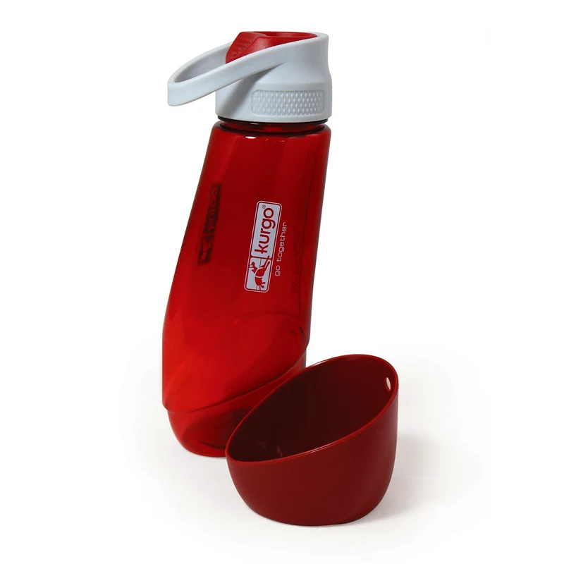 Kurgo Gourd Hundetrinkflasche mit Napf - 2-in-1 Trinkflasche für unterwegs