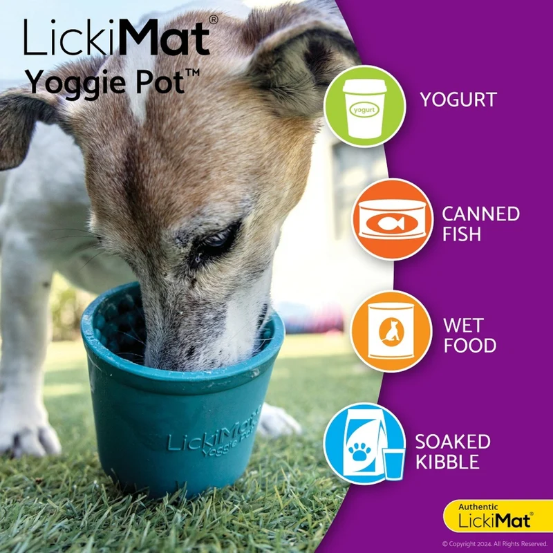 LickiMat Yoggie Pot – Anti-Schling Hundenapf für langsames Fressen & entspanntes Lecken