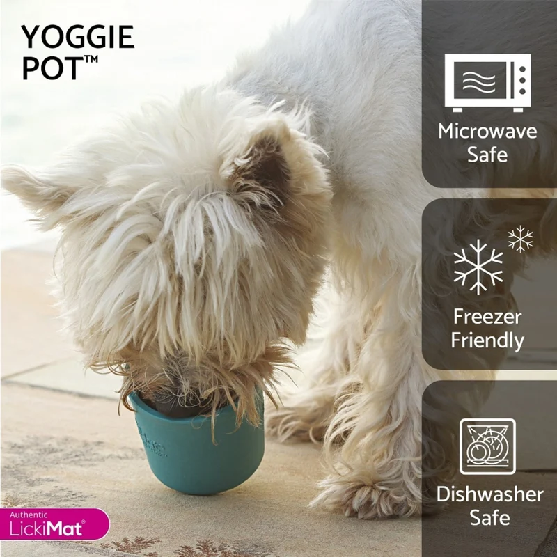 LickiMat Yoggie Pot – Anti-Schling Hundenapf für langsames Fressen & entspanntes Lecken